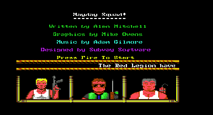 Mayday Squad Title Screen
